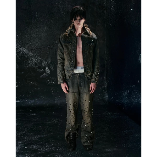 BỘ "MORE CHAOS" SPIKED JAPANESE DENIM SET