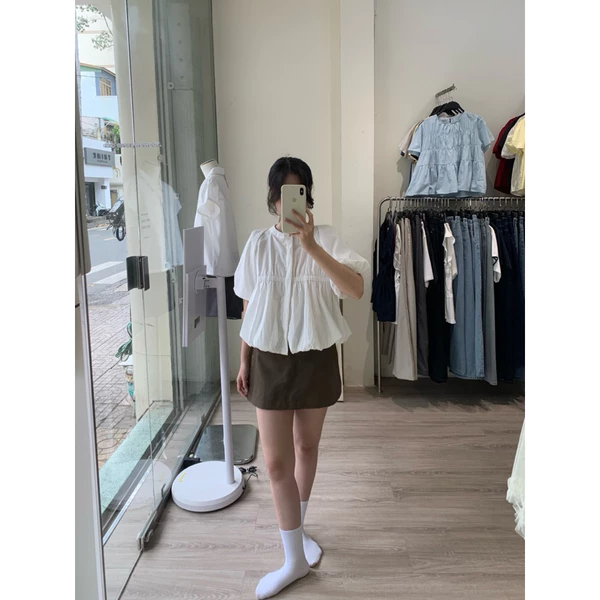 Dob - Chân váy ngắn cơ bản xẻ tà Bam