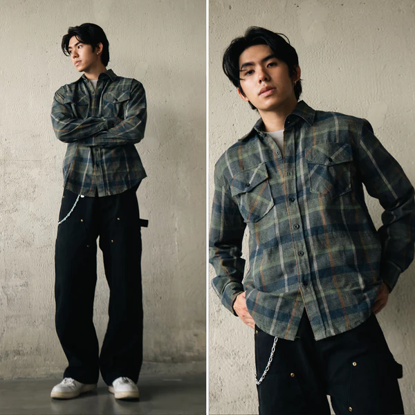 ÁO FLANNEL TAY DÀI FORM BOXY MENSWEAR GORIVIETNAM