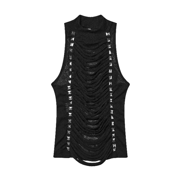 Áo Chrome Studded Chainskin Top