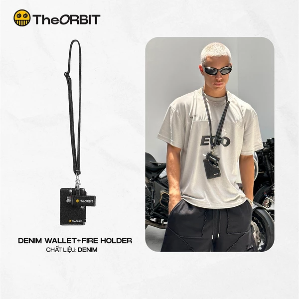 COMBO Phụ Kiện Ví Card + Móc Khoá Fire Holder ORBIT – Phụ Kiện Streetwear