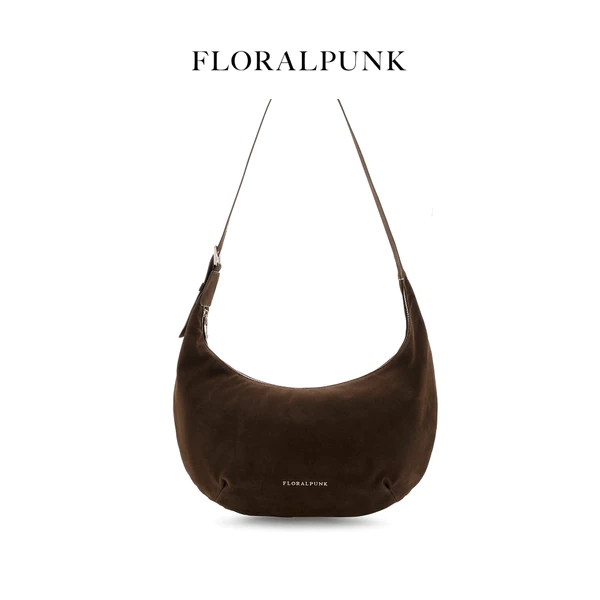 Túi Xách Floralpunk Brooklyn Slouchy Bag - Suede Brown