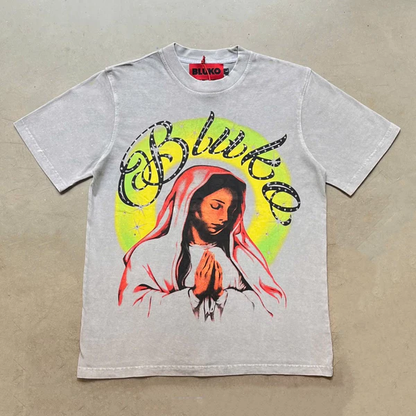 Áo Thun Xám Maria Grey Washed Tshirt