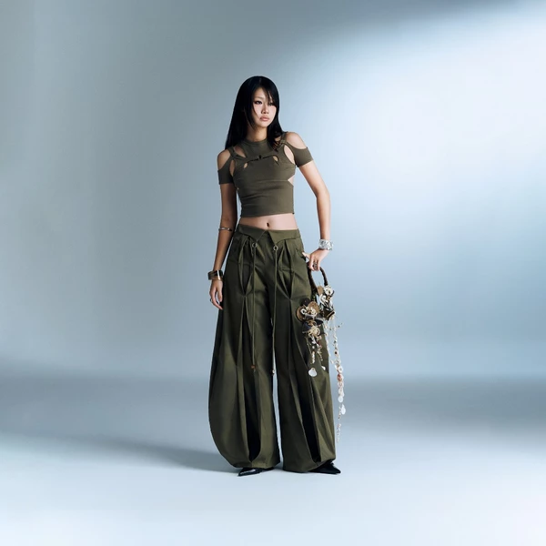 SOLOMON PANTS (ARMY GREEN) BunnyHill SSSB10
