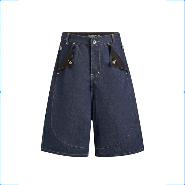 Quần short chất liệu Raw Denim - Ivankov Mule Pocket Raw Blue Denim Short