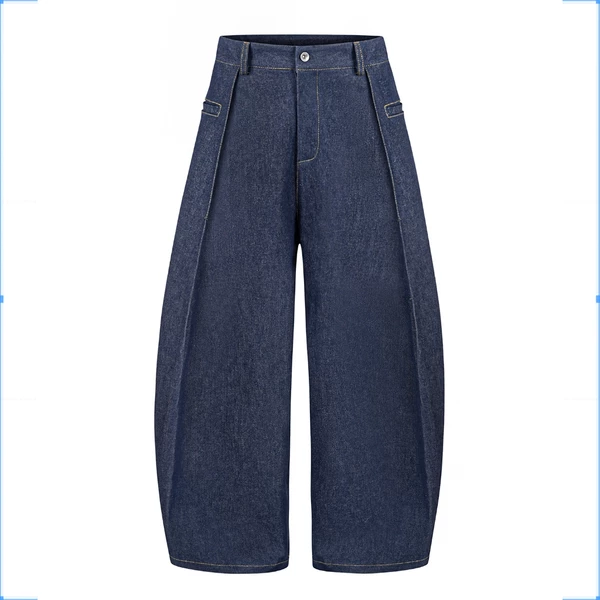 Quần raw denim gấp ống - Ivankov Flap Raw Denim Pants