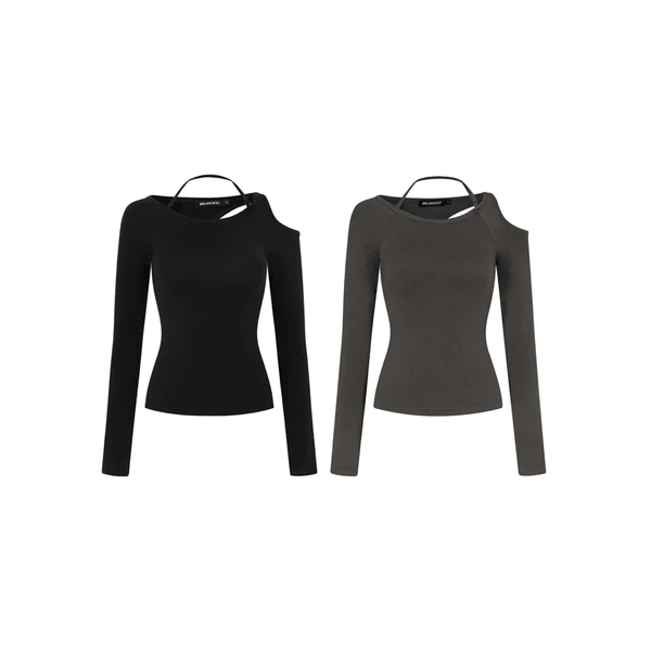 Áo tay dài khoét lưng MELANIE LONGSLEEVE TOP Melancholy