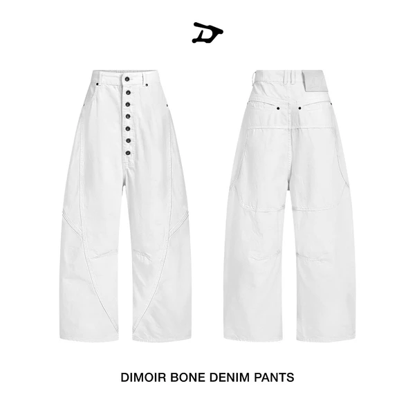 Quần dài DIMOIR BONE màu Wash Trắng Kem