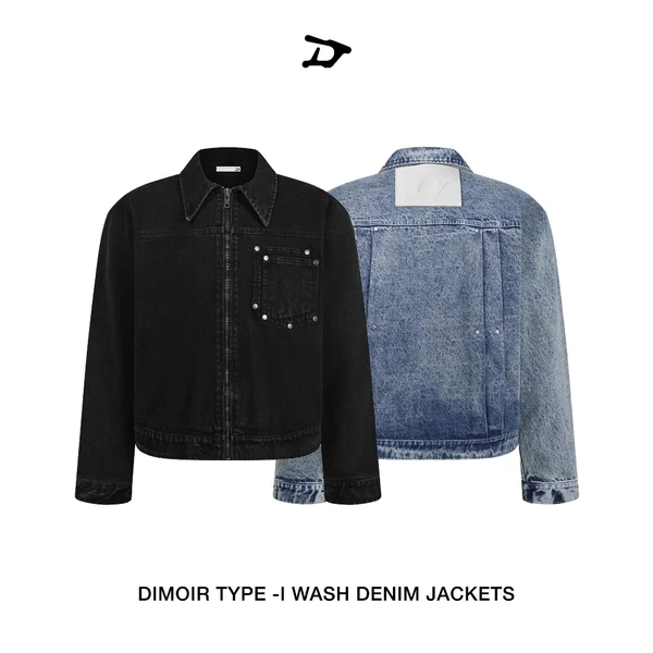 Áo khoác DIMOIR TYPE -I màu Black Wash / Indigo Wash