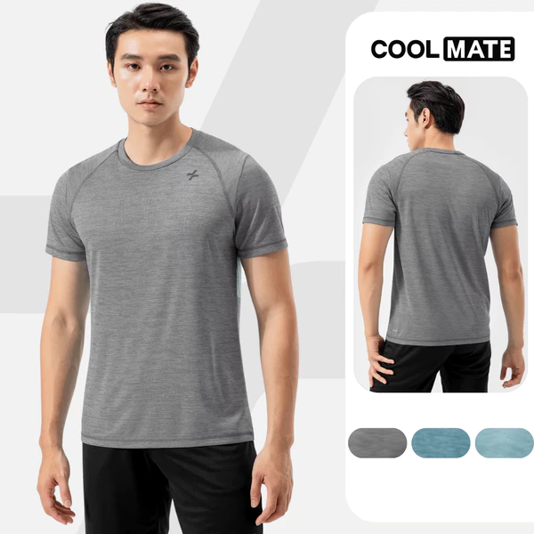 [MUA 3 GIẢM 12%]Áo thun thể thao Mesh Exdry thấm hút nhanh khô thoáng khí, áo đa năng tập gym, pickleball Coolmate