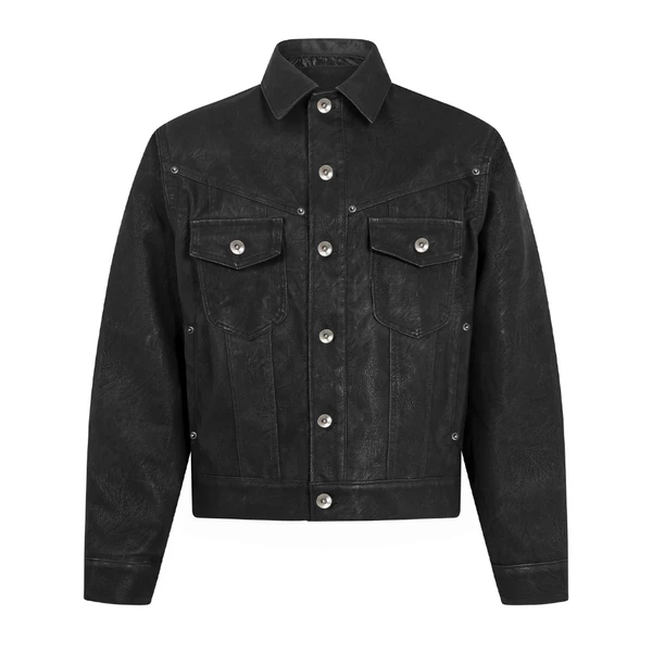Áo khoác da chất liệu microfiber cao cấp - Ivankov Leather Trucker Jacket