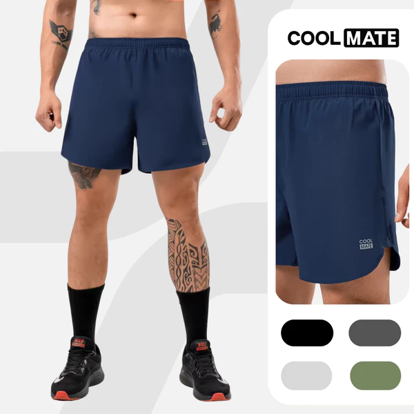 [MUA 2 GIẢM 5%]Quần shorts thể thao Maxcool Economy II thoải mái vận động, quần pickleball giá tốt Coolmate