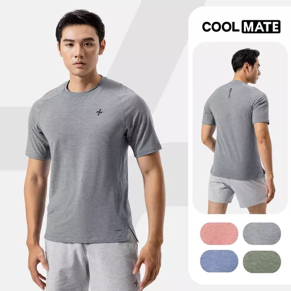 [MUA 3 GIẢM 12%]Áo thun nam thể thao tập Gym, Pickleball Training Comfort ExDry thoáng khí, thấm hút tốt Coolmate