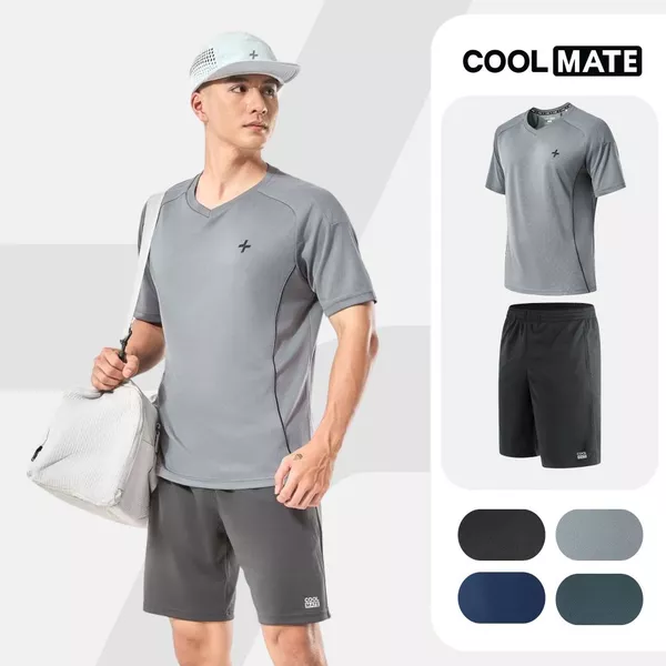 Set thể thao pickleball Áo thun FlexLine Active + Quần Promax Thoáng khí, thấm hút Coolmate