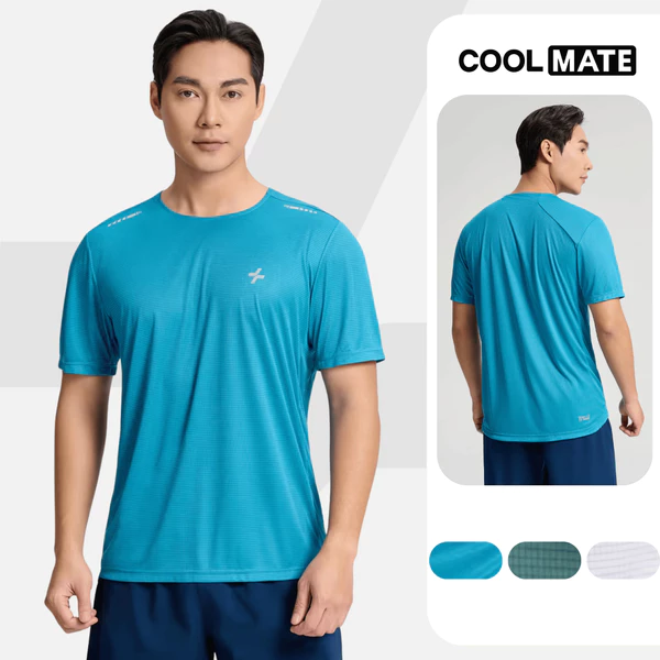 [MUA 3 GIẢM 12%]Áo Thun TShirt thể thao nam chạy bộ Running Essentials siêu nhẹ, nhanh khô, thoáng mát Coolmate