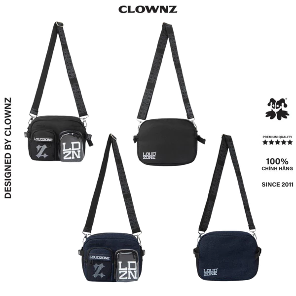 Túi đeo chéo local brand Loudzone Utility Satchel vải canvas nam nữ thời trang hàn quốc