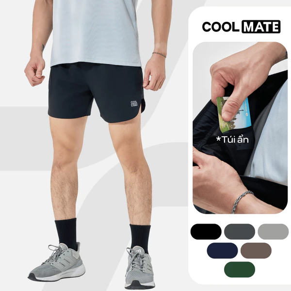 [MUA 3 GIẢM 12%]Quần short nam thể thao Maxcool chạy bộ, tập gym, Pickleball thoáng khí, thoải mái Coolmate