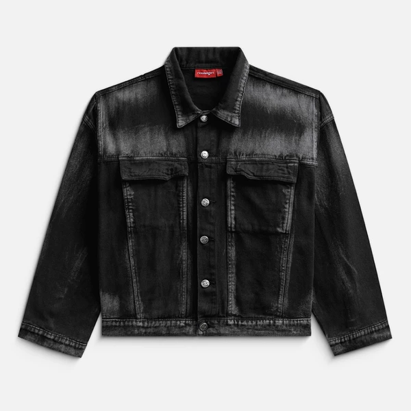 Áo NEEDS OF WISDOM Dust Denim Jacket - Washed Black - Local Brand Chính Hãng