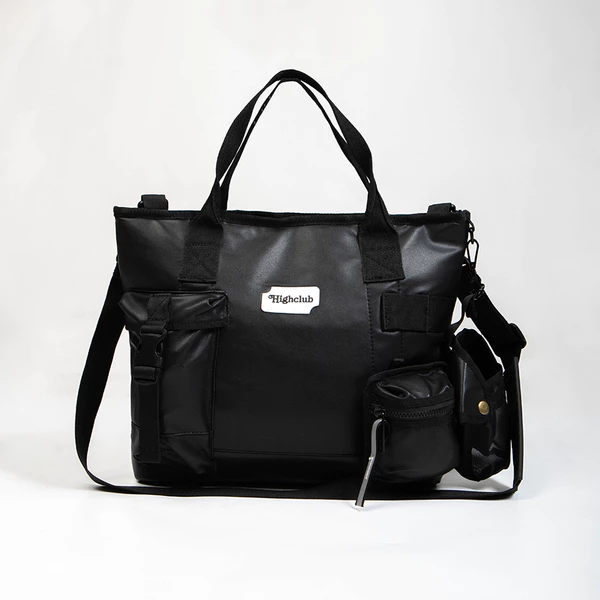 TÚI ĐEO CHÉO HIGHCLUB SYSTEMIC BAG da simili ĐEN/đỏ