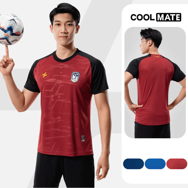 [MUA 3 GIẢM 12%][OUTLET - KHÔNG ĐỔI TRẢ]Áo Thun thể thao Bóng Đá Cổ Tròn CFA24 thấm hút tốt, thoáng khí Coolmate