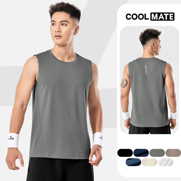 [MUA 3 GIẢM 12%]Áo ba lỗ, sát nách thể thao nam Promax thoáng mát, thấm hút tốt Coolmate