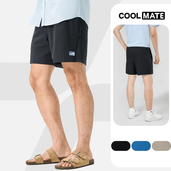 Quần short nam Travel shorts 7inch mềm mại, thoáng khí, quần đùi dạo phố, du lịch Coolmate