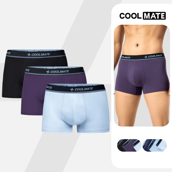 [VOUCHER 50%]Combo Pack 3 Quần Lót Nam Cotton Compact mềm mại, co giãn, thoáng khí, nhanh khô - Coolmate