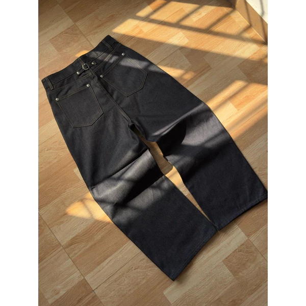 QUẦN JEAN FORM BAGGY RAW DENIM 13oz – THEBROTHERS | Heritage Back Cinch BAGGY DENIM
