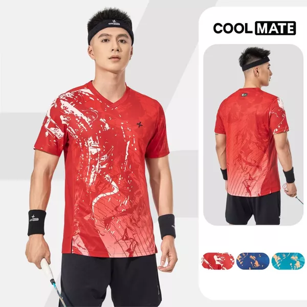 Áo thun thể thao nam cầu lông, Pickleball IN Abstract Graphic thấm hút, nhanh khô, thoáng khí Coolmate