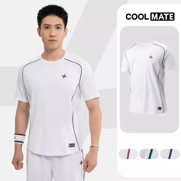 [MUA 3 GIẢM 12%]Áo thun thể thao nam Tennis, Typti, Pickleball Driveshot Essentials Nhanh khô Thoáng khí Coolmate