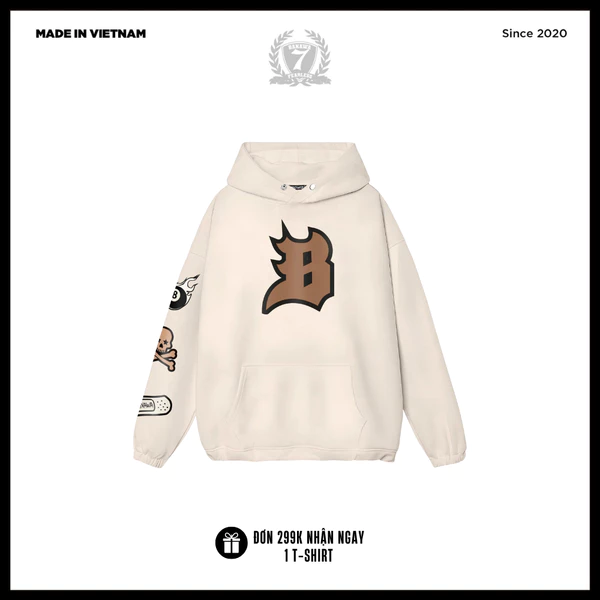 Áo Hoodie Nỉ Bông Khóa Kéo Unisex Banawa - Hoodie Bold Kid | Local Brand Chính Hãng