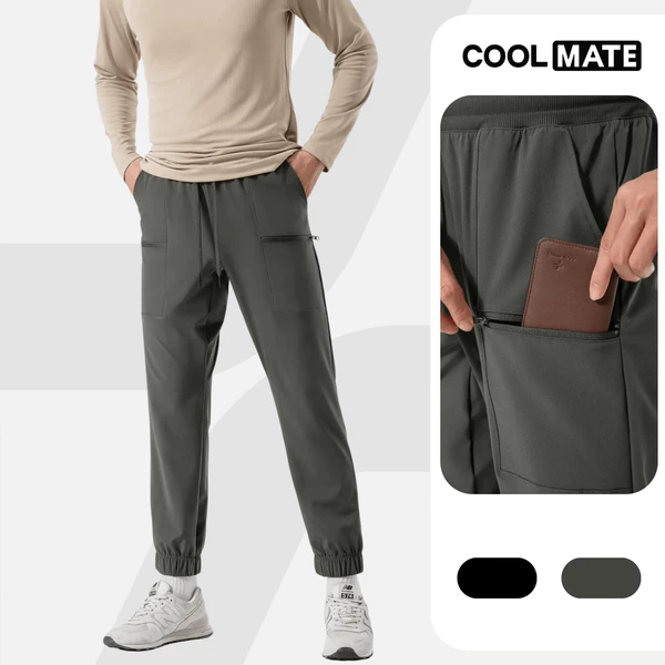 [MUA 3 GIẢM 12%]Quần Jogger nam thể thao Studio Woven co giãn, thấm hút Coolmate