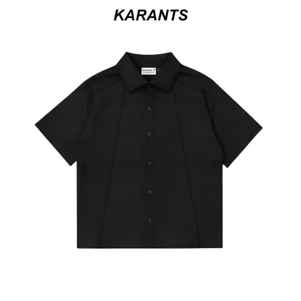 Áo Sơ Mi Trơn Karants Boxy Cotton Lạnh Chống Nhăn Premium - KR372