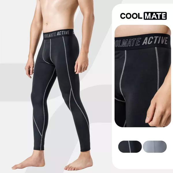 [MUA 2 GIẢM 5%]Quần giữ nhiệt thể thao nam Long Tights Mặc Trong co giãn, nhanh khô, thoáng khí Coolmate