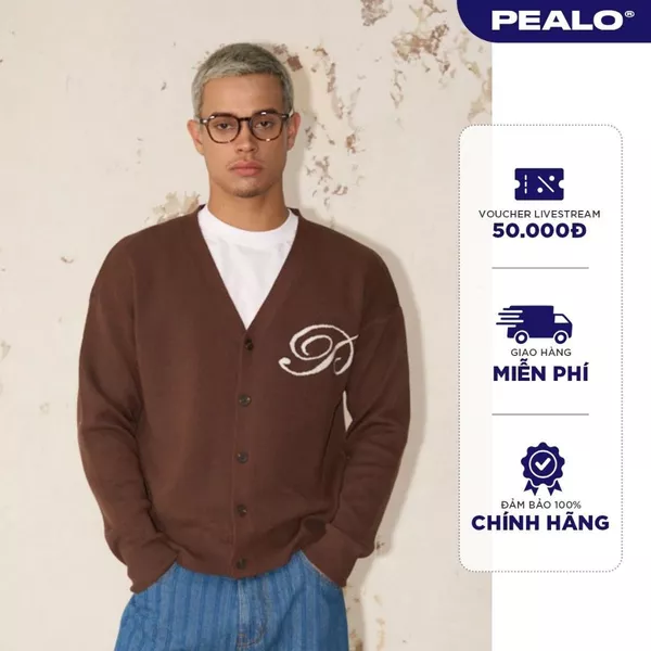 Áo len cardigan PEALO chất liệu len lông thỏ mềm mịn boxy - Flow Cardigan SPK2