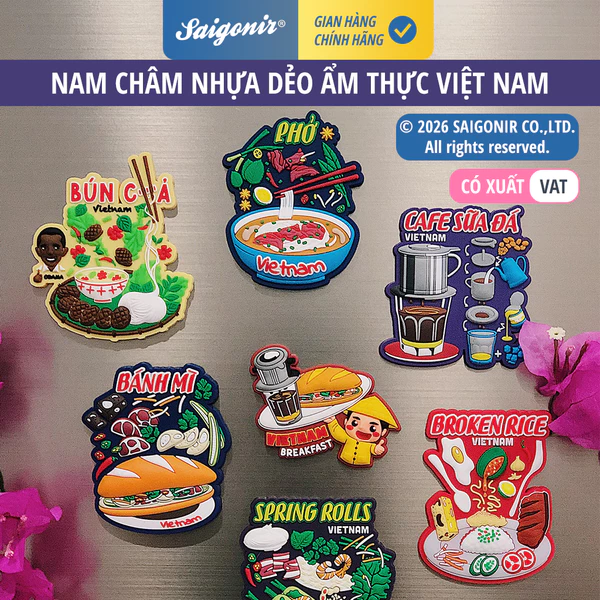 Tổng Hợp Nam Châm Hít Dán Trang Trí Tủ Lạnh Saigonir  Size M Quà Lưu Niệm Việt Nam