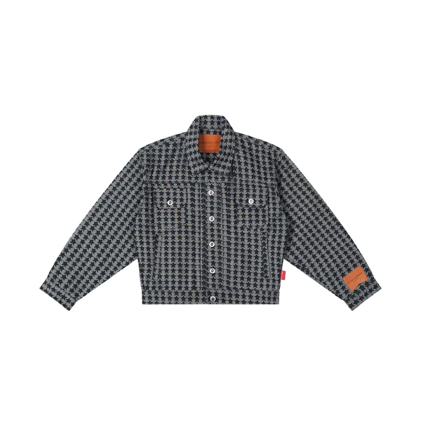 "WHENEVER" ÁO KHOÁC RAW DENIM HOẠ TIẾT NGÔI SAO - STAR RAW DENIM JACKET