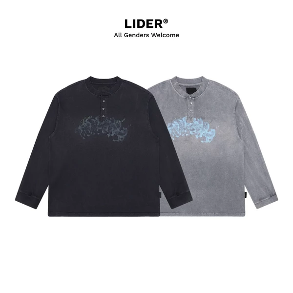 Áo Thun Hoạ Tiết Con Ngựa Tay Dài Unisex LIDER FORWARD HORSES LONG-SLEEVE TEE