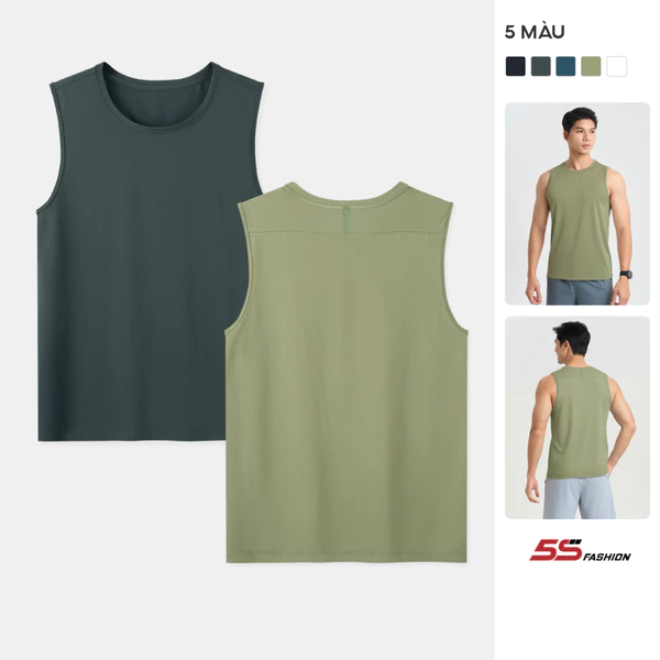 Áo Sát Nách Nam INVINCIBLE 5S FASHION, In Lưng Đơn Giản Kiểu Dáng Thể Thao M0ASN26004