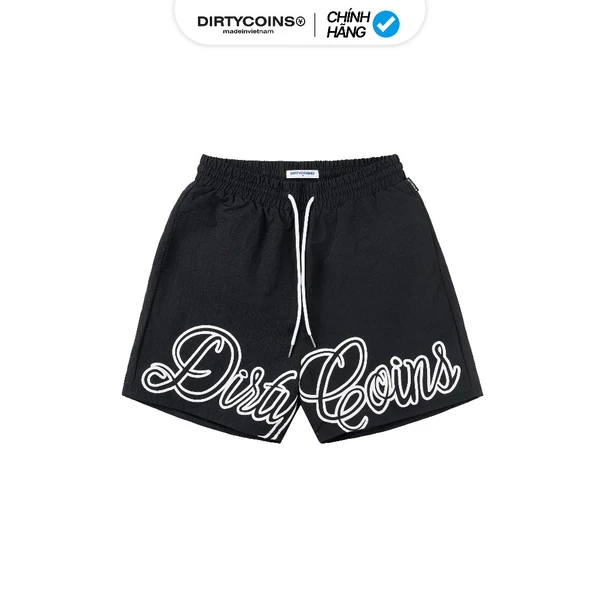 Quần DirtyCoins Script Logo Nylon Shorts