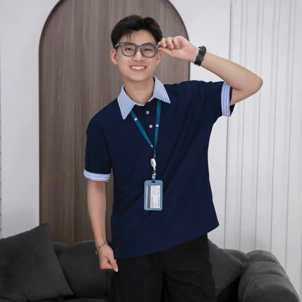 Áo Polo Phối Cổ Sơ Mi  ZUTEE Áo Phông Vải Cotton Tổ Ong Cao Cấp Thoáng Mát Nam Nữ Unisex