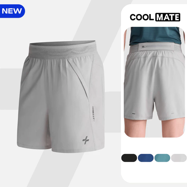 [MUA 3 GIẢM 12%]Quần short nam thể thao chạy bộ Swift Run thoáng khí, thoải mái Coolmate