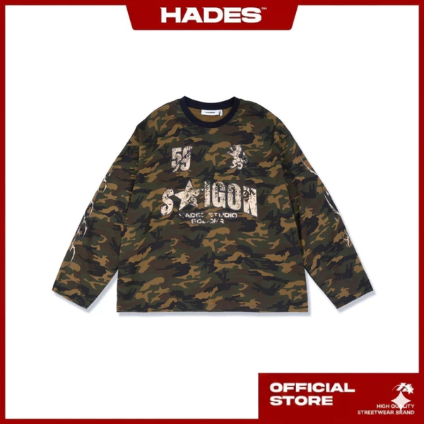 ÁO HADES TROOPER CAMO LONGSLEEVE TEE