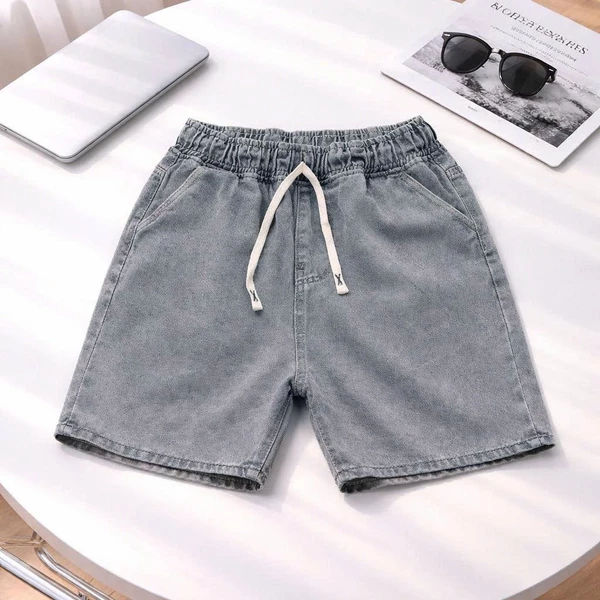 Quần Short Jean Nam Lưng Thun Dây Rút Form Ngắn Trên Gối Phong Cách Streetwear Trẻ Trung Cá Tính Nổi Bật