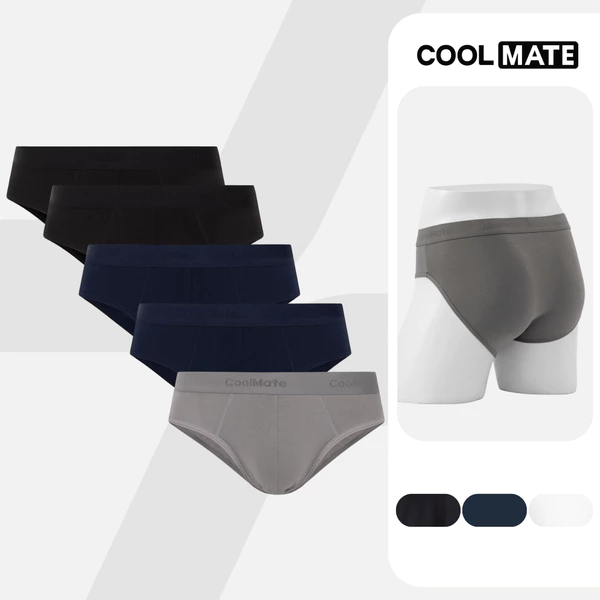 Combo 5 quần lót nam tam giác Cotton Coolmate (màu ngẫu nhiên)
