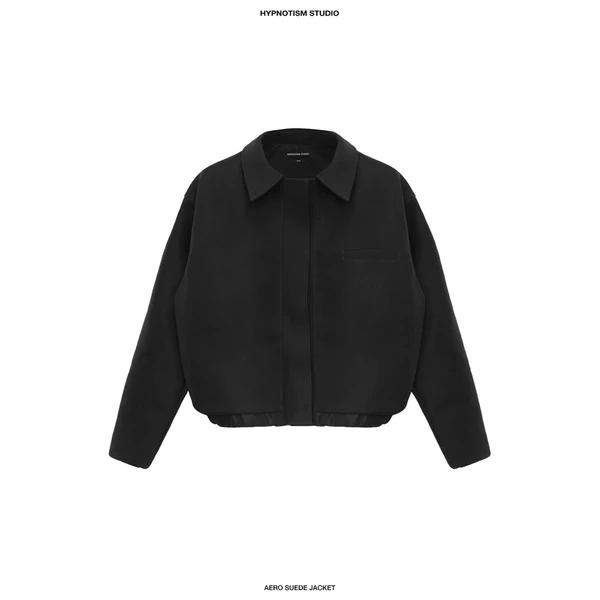 HYPNOTISM | AERO SUEDE JACKET - Áo khoác bomber suông rộng, chất liệu da lộn nhập khẩu, form oversized cao cấp