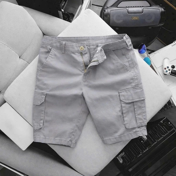 Quần Short Nam Kaki Túi Hộp Basic Form Chuẩn Trên Gối Co Giãn Thoáng Mát Dễ Phối Áo Thun Sơ Mi