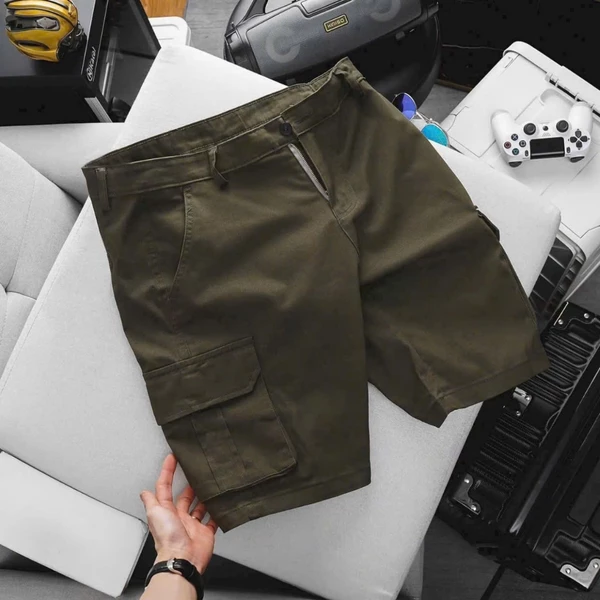 Quần Short Nam Kaki Form Đẹp Trên Gối Túi Hộp Tiện Lợi Co Giãn Nhẹ Mặc Mát Không Nhăn Không Xù