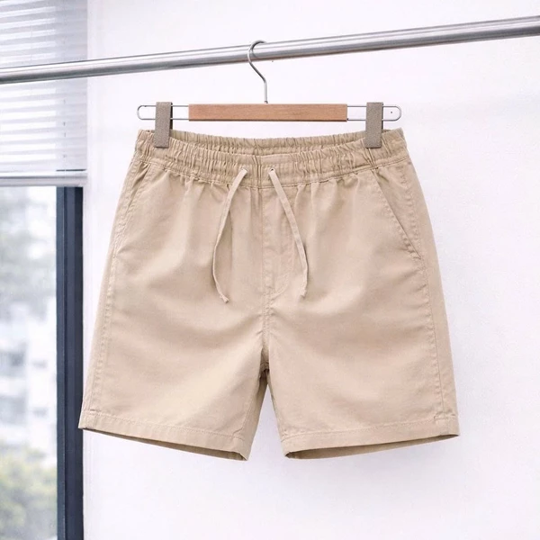 Quần Short Nam Nữ Lưng Thun Dây Rút Form Rộng Trên Gối Co Giãn Thoáng Mát Mặc Nhà Đi Chơi 3 Màu Basic