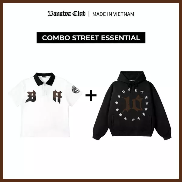[COMBO TIẾT KIỆM] Banawa Combo 2 Áo Hoodie Áo Polo Chất Liệu Cotton Champion Unisex